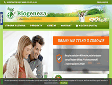Tablet Screenshot of biogeneza.pl